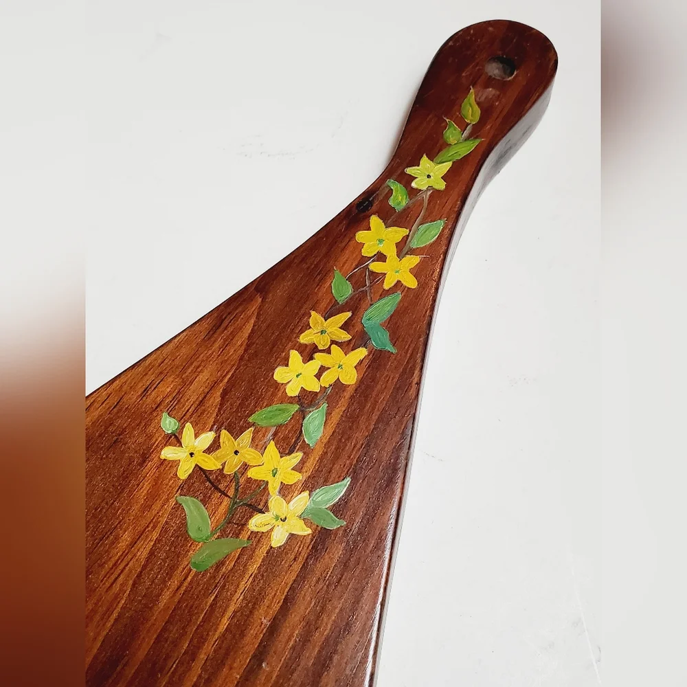 Vintage Cottagecore Handpainted Hanging Shelf